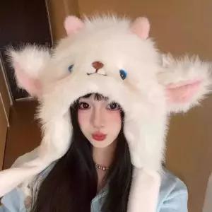 리온 귀움직이는모자 토끼모자 토끼 동물 귀달이 머플러 귀달이모자