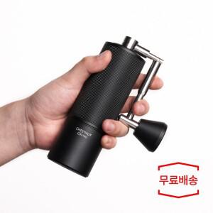 TIMEMORE 스토어 체스트넛 C3S 프로 수동 커피 연마기 용량 25g, 조절 가능 스틸 코어 버, 청소 브러시 보
