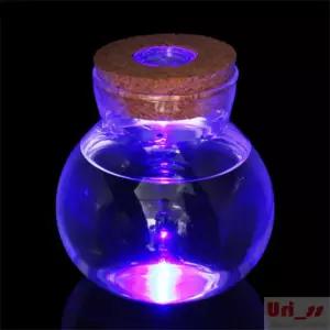 마리모 키우기 LED 코르크 유리병 10X11CM 미니코르크유리병