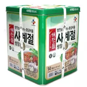 해찬들 사계절쌈장 14kg