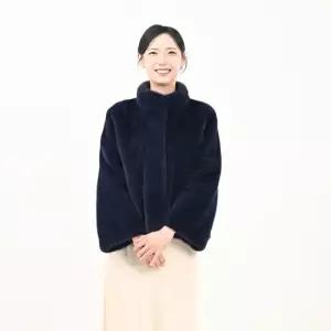 우진모피 WJ) 코펜하겐 퍼 메일풀스킨 차이나카라 네이비 밍크코트 국내생산 본사직영 WJF2025CHNA10)
