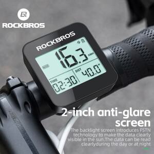 호환 ROCKBROS 자전거 컴퓨터 GPS 속도계 도로 MTB 방수 자동 디지털 스톱워치 사이클링 주행 거리계