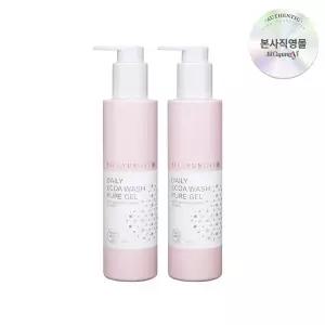 [T쇼페][소비기한 27.08][질경이]순한 여성청결제 데일리 에코아워시 퓨어젤 200ml 2개