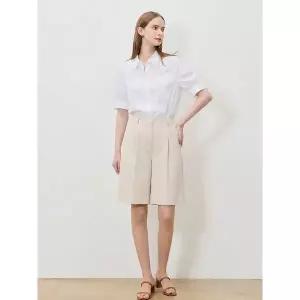 [리스트]원턱 와이드 숏 퀼로트 팬츠 택가격 138000원_P422097779