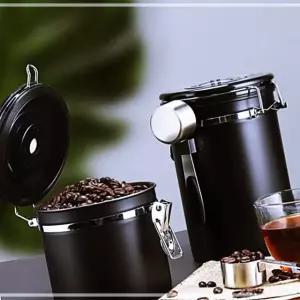 타임다이얼 TBEAN185 블랙 원두커피통 304스텐 VENT XWAD7007