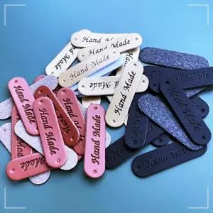 가죽 100p 택 라벨 홈파티 MADE HAND 61WC049B1