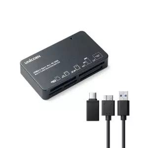 카드리더기 USB 타입리더기 멀티카드리더기 멀티 올인원 유니콘 올인원리더기 젠더포함 28HWFJEMED