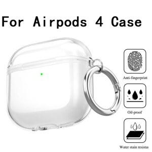 Apple AirPods 4용 투명 TPU 이어폰 케이스 충격 방지 투명 보호 커버 에어팟 4세대 헤드폰 액세서리