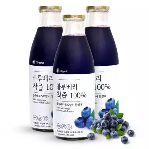 블루베리주스 NFC 원액 100% 착즙쥬스 1L 3병