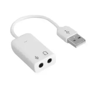 외장 사운드 카드 케이블형 서라운드 컴퓨터 usb 사운드 카드 데스크탑 헤드셋 플러그 마이크 어댑터