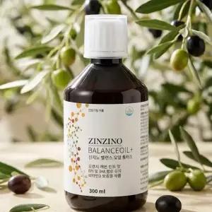 오메가3진지노밸런스오일 플러스 오메가3 EPA DHA 올리브오일 비타민D 300ml
