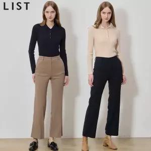 [리스트(LIST)] 무브먼트 포멀 롱 부츠컷 팬츠 (택가격: 168000원)