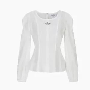[에고이스트] [BLUE LABEL]스퀘어넥 슬림플레어 블라우스 ES2OBL01