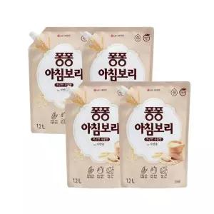 [LG생활건강] 퐁퐁 아침보리 안심설거지 리필 1.2L 4개