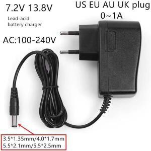 AC 100-240V DC 7.2V 13.8V 1A 충전기 전원 공급 장치 어댑터 1000MA 납산 배터리