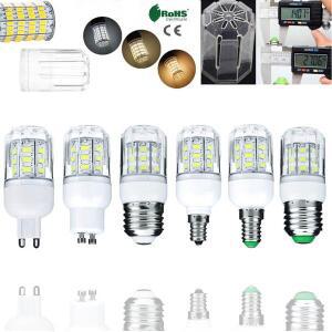 E14 E27 B22 LED 옥수수 전구 12V 24V 110V 220V G9 GU10 E12 E26 7W 5730 SMD 흰색 램프 홈 침실 장식