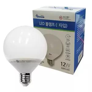 이무 건식GLED12W 컨버터내장 S타입 볼램프 다마 전구