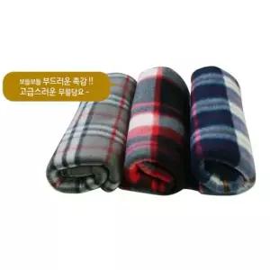 폴라폴 여행 차박 리스 체크 무릎담요 차박용품