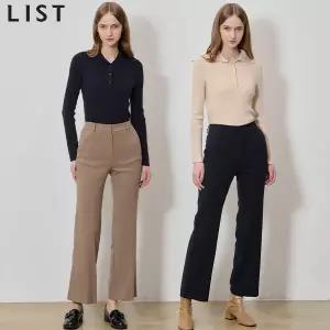 [리스트(LIST)] 무브먼트 포멀 롱 부츠컷 팬츠 (택가격: 168000원)