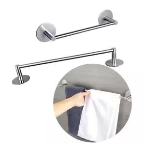 무타공 스테인레스 욕실수건걸이 행거 55cm 선반