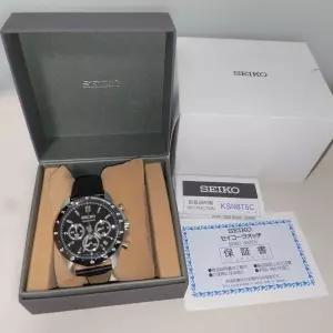 [Seiko] 세이코 셀렉션 SBTR021 쿼츠 크로노그래프 블랙색 다이얼 시계