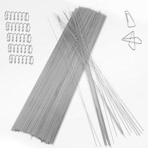 28PCS 40.6CM 16 u201D 304 스테인리스 스틸 스프링 와이어 0.8mm / 0.03 경질 풀 스트레이트 강선 -0.8-1mm(직경: 0.03)