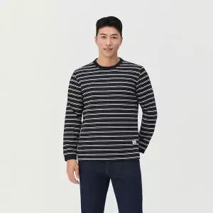 PAT 모던 스트라이프 라운드 티셔츠_QK15302