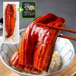 (2개 구매시 무배) 만복 양념민물장어 320g 2인분 특대 가바야끼+와사비 데리야끼소스 장어덮밥용 양념장어
