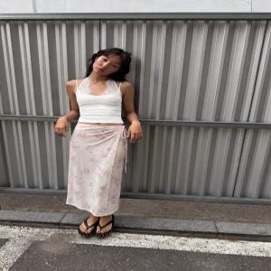 ZARA 플라워 튤 미디 스커트 - 그레이 5039/649/111