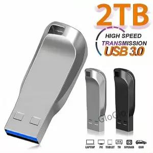 새로운 플래시 드라이브 2TB USB 3.0 미니 고속 메탈 펜드라이브 512GB 스틱 휴대용 방수 메모리아