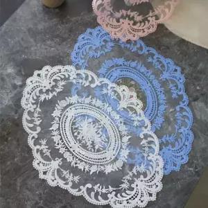 053 타원 컬러 협탁 레이스 (3color)장식 소품 탁레이스 테이블러너 이케아탁보 테이블보 탁테이블 커버 빈