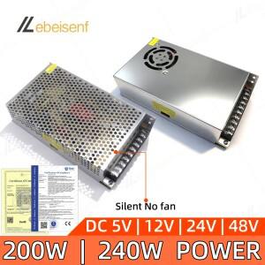 범용 전압 안정화 전원 (110V/220V AC). 단일 채널 출력: 5V 40A 200W, 12V 20A 24V 10A 48V 5A 전자제품