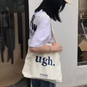 에코백 숄더백 캔버스 미니 사각