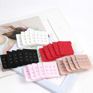 5Pcs 브래지어 익스텐더 스트랩 연장 3 후크 행 너비 4.5cm 여성용 속옷 조절 가능 DIY 액세서리