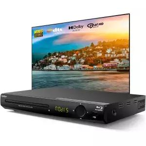 TV/프로젝터용 DpBlue 1080P 풀 HD 블루레이 DVD 플레이어 HDMI/AV/Coax 출력 홈 시어터 Blu Ray 지원 지역