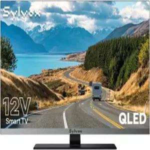SYLVOX 22인치 스마트 RV TV QLED 1080P FHD 내장 DVD 플레이어 Google OS 광전압 지원 12V/24V AC/DC 및