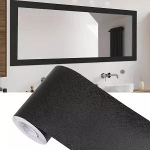 Apdidl 블랙 미러 프레임 보더 필 앤 스틱 벽지 탈부착 가능한 트림 1.96 x 32.8ft 5cm 10m 욕실 주방 DIY