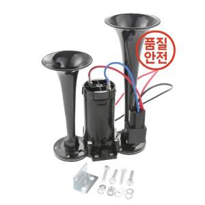 12V 130DB 자동차용 고음 듀얼 전자 에어혼 키트 트럭 SUV 오토바이 보트용) ABS 플라스틱 트럼펫