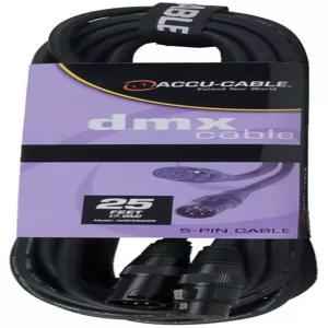 Acc유 케이블 AC5PDMX25 DMX 스테이지 라이트 5핀 수컷에서 암컷 연결 25피트