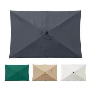 야외 우산 교체 캐노피 6.6x10ft 파티오 우산 교체 캐노피 헤비 듀티 캔틸레버 파라솔 탑 데크용