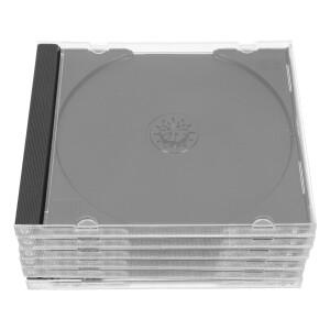 CD 디스크 보호 케이스 투명 휴대용 보석 디스플레이 보관 정리함  DVD 용기  6 개