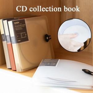 버클이 있는 플라스틱 디스크 CD 케이스, 보관 가방 정리 커버, 휴대용 소책자, DVD 바인더, 슬리브, 12
