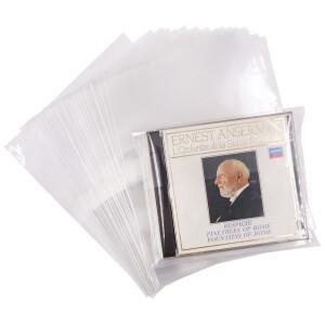 재밀봉 가능 두꺼운 플라스틱 외부 슬리브  4CD 지퍼 백  방진 자체 접착  BOXSET 보호 50 개