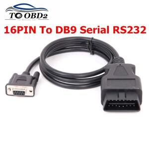 최신 OBD 16 핀-DB9 RS232 직렬 포트 익스텐션 라인  수 핀 DB 9 Obd2 커넥터  암 자동차 2 케이블 어댑터