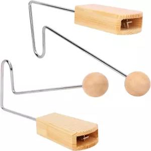 Geytetqi 2 PCS 바이브라슬랩 타악기 목재 및 금속 재질의 뮤지컬 비브라폰 플렉사톤 애호가를 위한