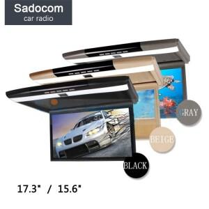 세련된 17.3 인치, 15.6 인치 컬러 TFT LCD 디스플레이, 12V ~ 24V 지붕 마운트 자동차 모니터 플립 다운