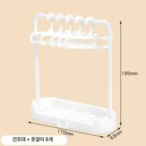 20cm 옷걸이 의상 전시대 이층 인형옷행거 아이돌인형