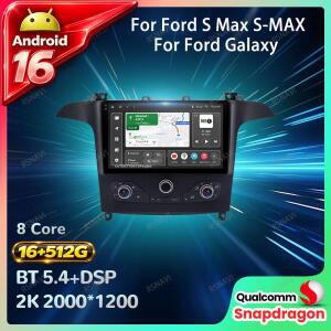 포드 S 맥스 S-MAX 2006-2015, 포드 갤럭시 2014용 안드로이드 16 카 라디오 헤드 유닛 스테레오 DSP 무선