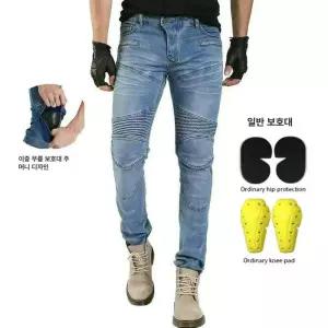 남성 오토바이바지 보호장비 메쉬 바이크청바지 라이더팬츠
