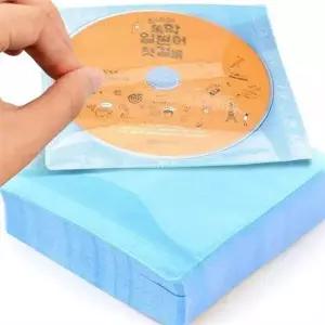[제이큐]부직포 cd 케이스 dvd 보관 케이스 얇은 휴대용 미디어 수납 정리 봉